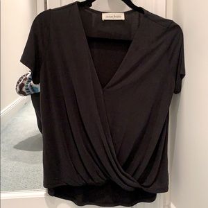Black V-Neck Shirt